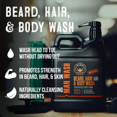 GIBS man wash textura espumosa que limpia y acondiciona eficazmente