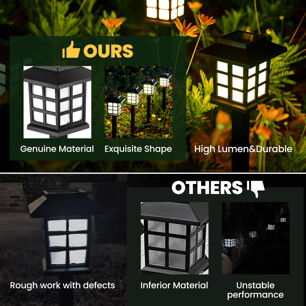 GIGALUMI group installed in garden showing cohesive decorative effect