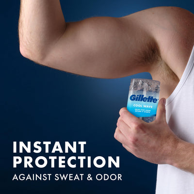 Gillette envase abierto con gel listo para usar y control del sudor