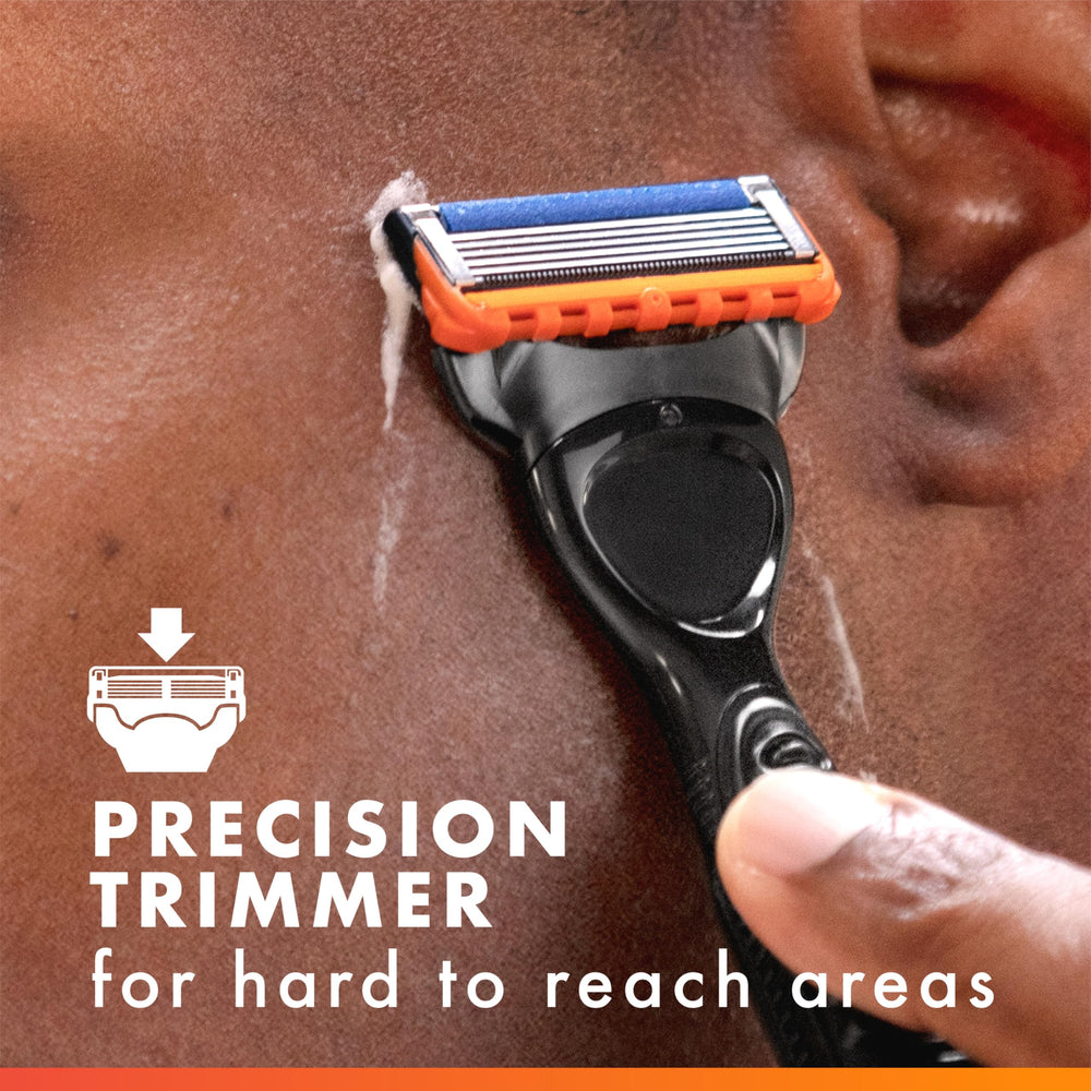 Gillette recambios Fusion5 comparación de tamaño para evaluar recambio