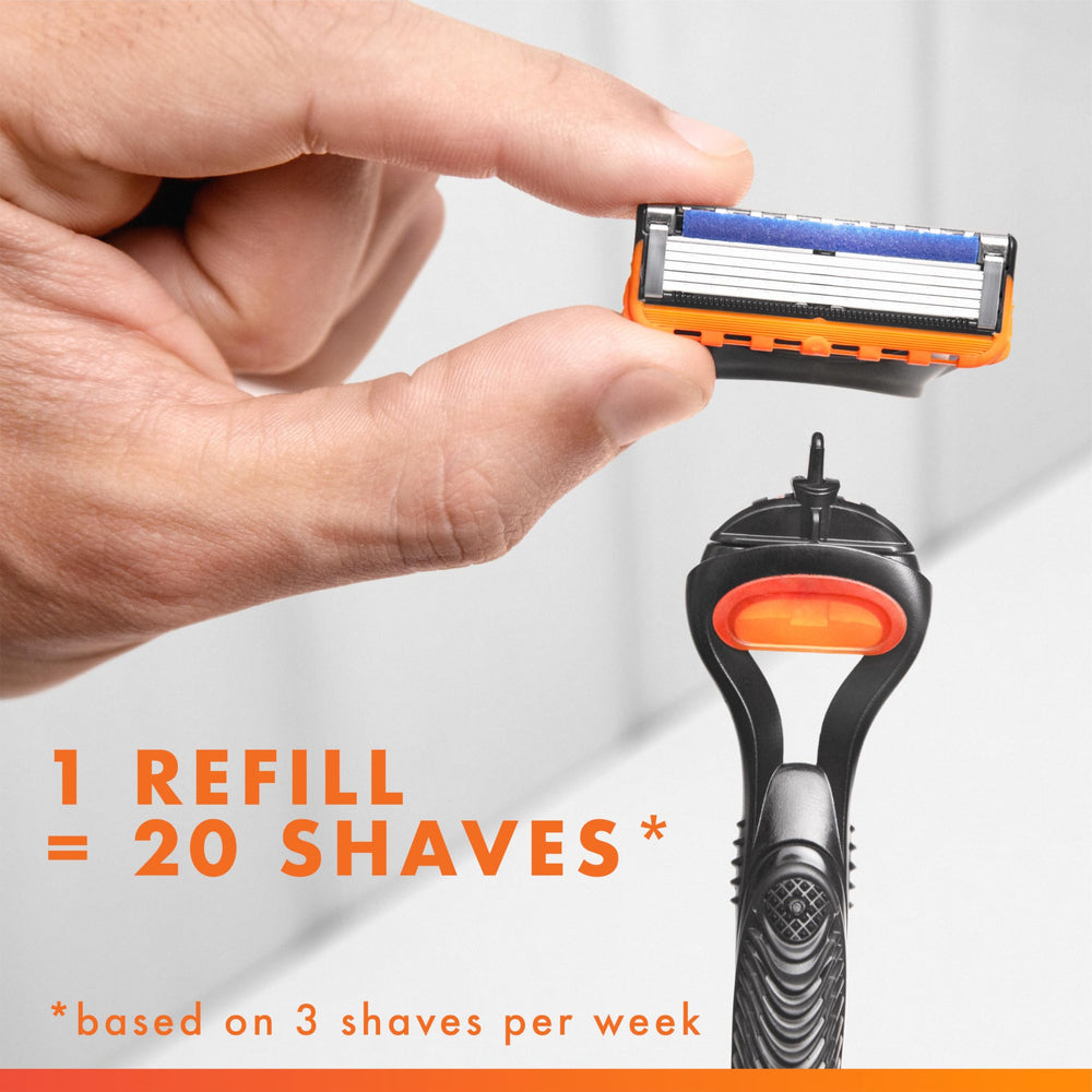 Gillette Fusion5 precision trimmer edge pictured for accurate detailing around facial hair