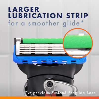 Gillette Fusion5 ProGlide handle demonstrating flexball action to follow facial contours
