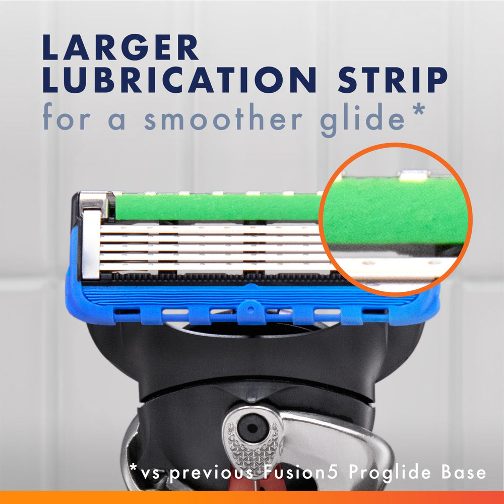 Gillette Fusion5 ProGlide handle demonstrating flexball action to follow facial contours