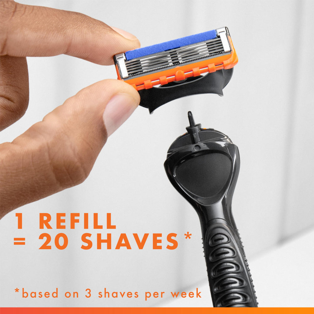 Gillette recambios Fusion5 tira lubricante más amplia para mejor deslizamiento