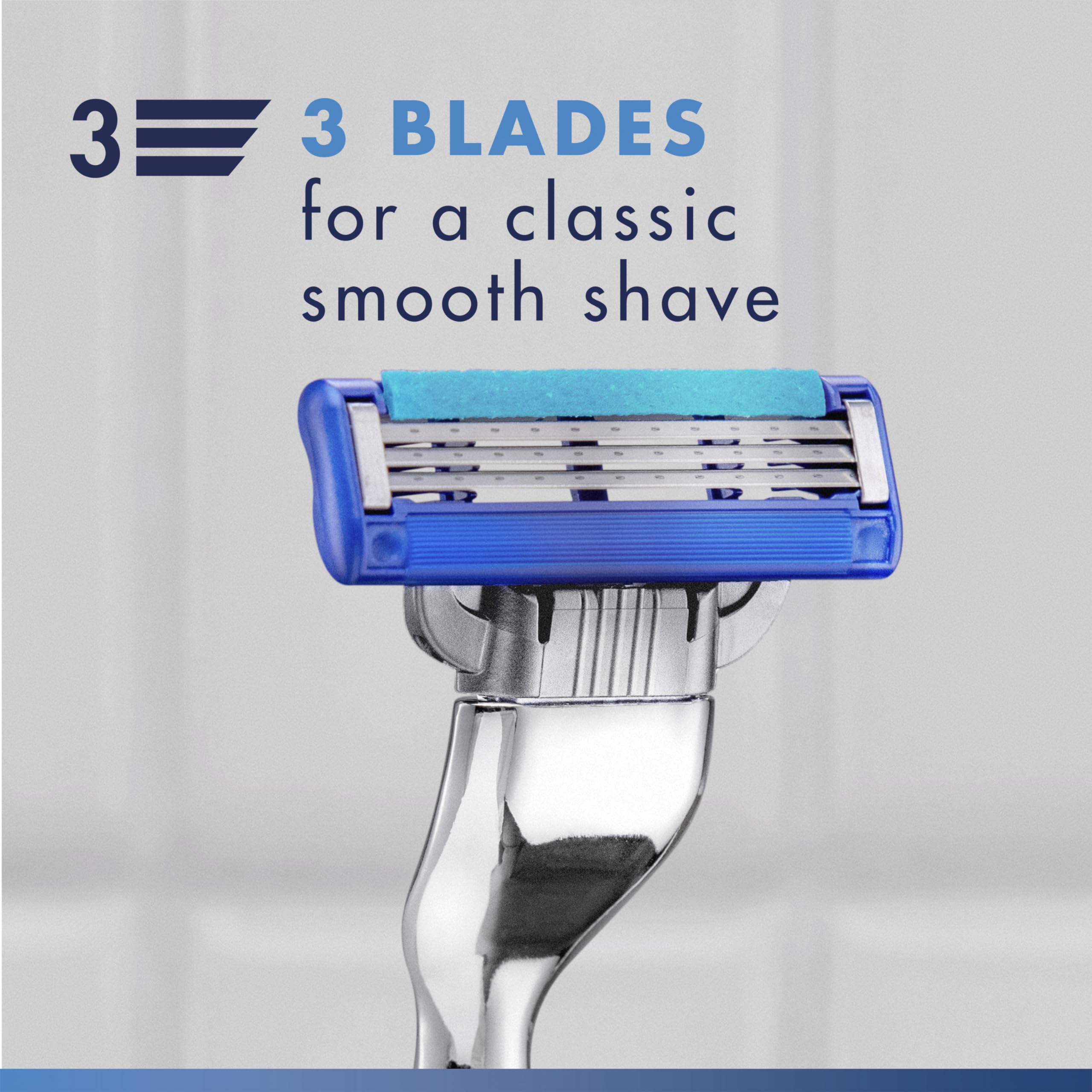 Gillette Mach3 Turbo uso en rostro mostrando trazos suaves y control