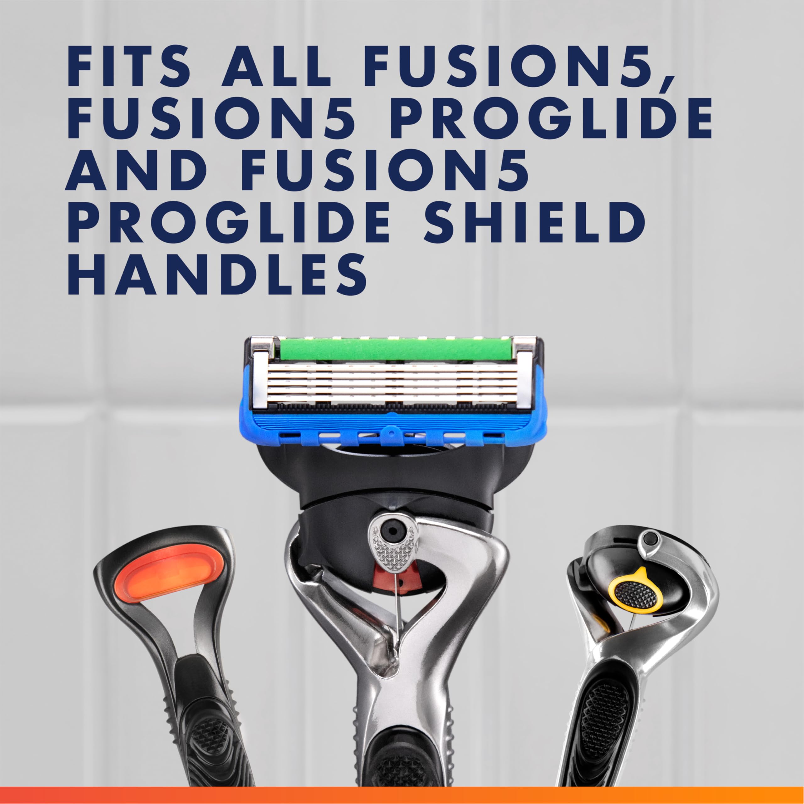 Gillette microfins and microcomb close-up smoothing skin and guiding hairs for reduced irritation