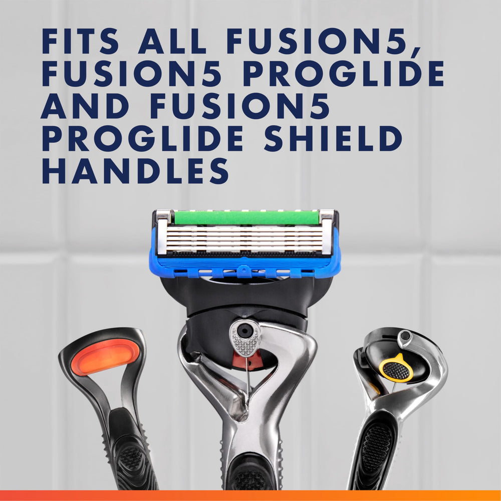 Gillette microfins and microcomb close-up smoothing skin and guiding hairs for reduced irritation