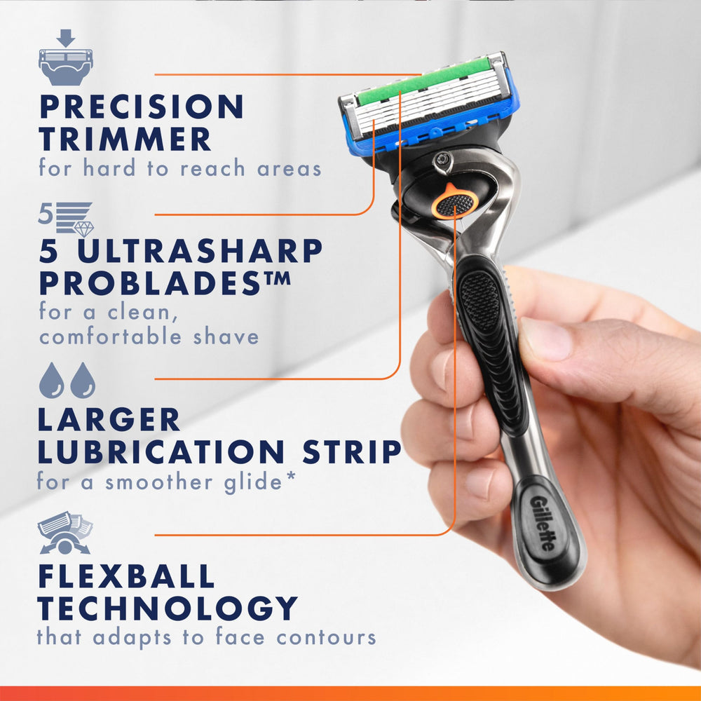 Gillette detalle de la tira lubricante ampliada, deslizamiento mejorado