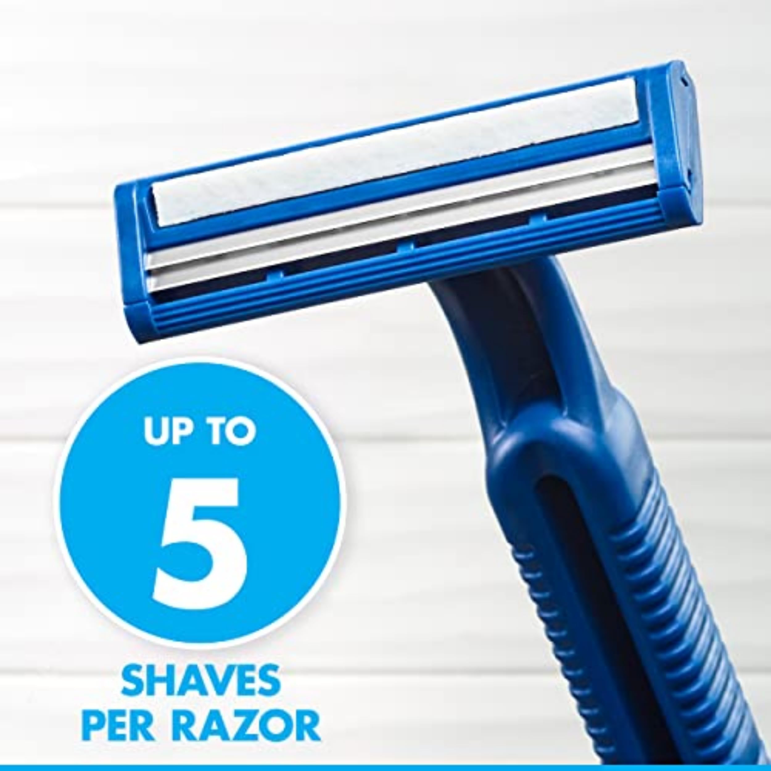 Gillette Sensor2 detalle de las dos cuchillas cromadas para afeitado apurado