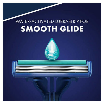 Gillette Sensor2 Plus detalle de las dos hojas cromadas para mayor durabilidad