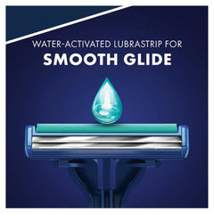 Gillette Sensor2 Plus detalle de las dos hojas cromadas para mayor durabilidad