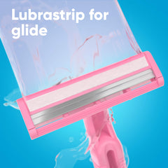 Gillette Venus maquinilla en uso bajo ducha, manejo antideslizante