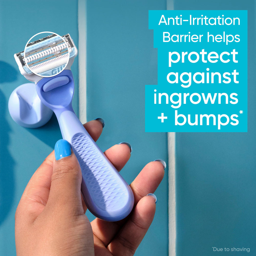 Gillette Venus detalle de cuchillas afiladas para un corte eficaz