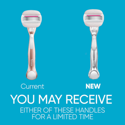 Gillette Venus detalle de las cinco cuchillas para afeitado apurado y duradero