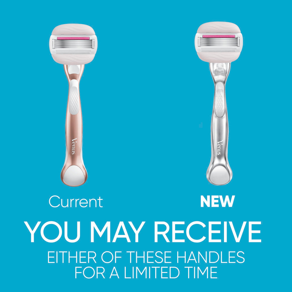 Gillette Venus detalle de las cinco cuchillas para afeitado apurado y duradero