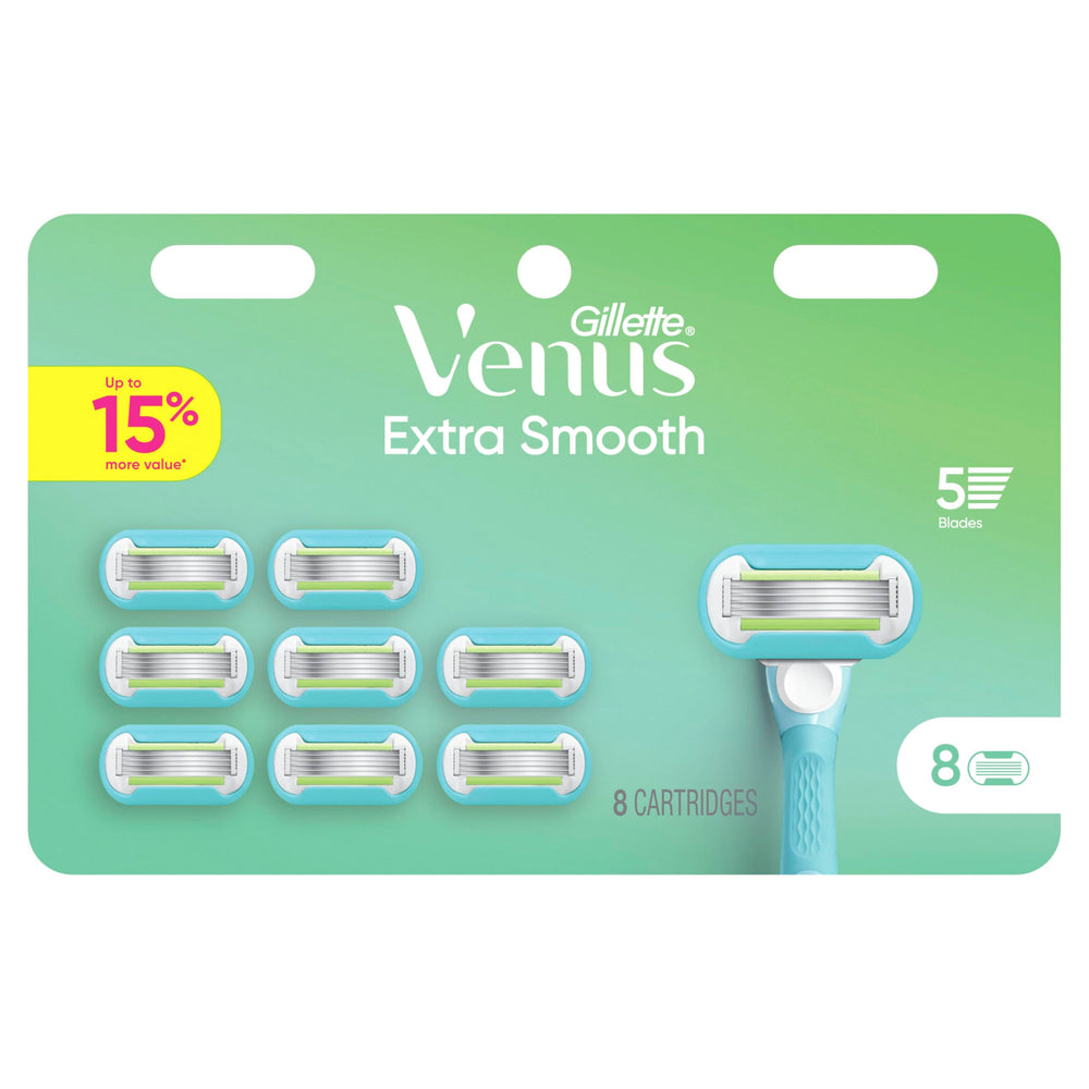 Gillette Venus caja con etiqueta mostrando compatibilidad y detalles del producto
