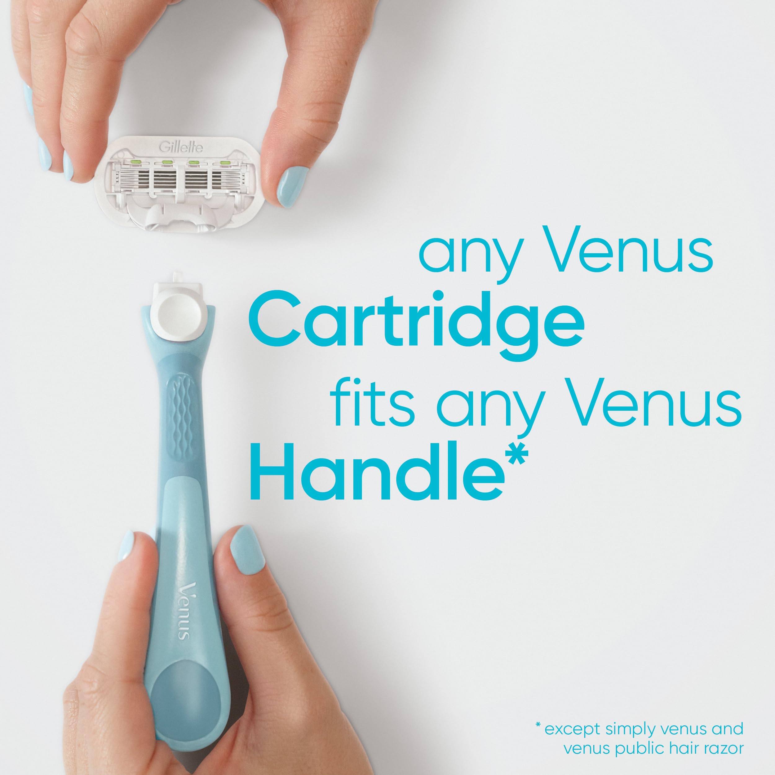 Gillette Venus recambio afeitando pierna ofreciendo acabado liso y confortable