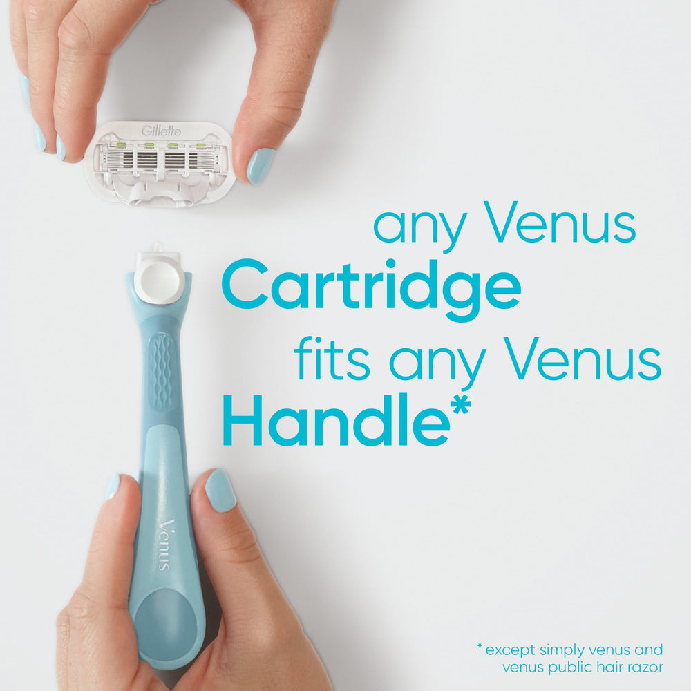 Gillette Venus recambio afeitando pierna ofreciendo acabado liso y confortable