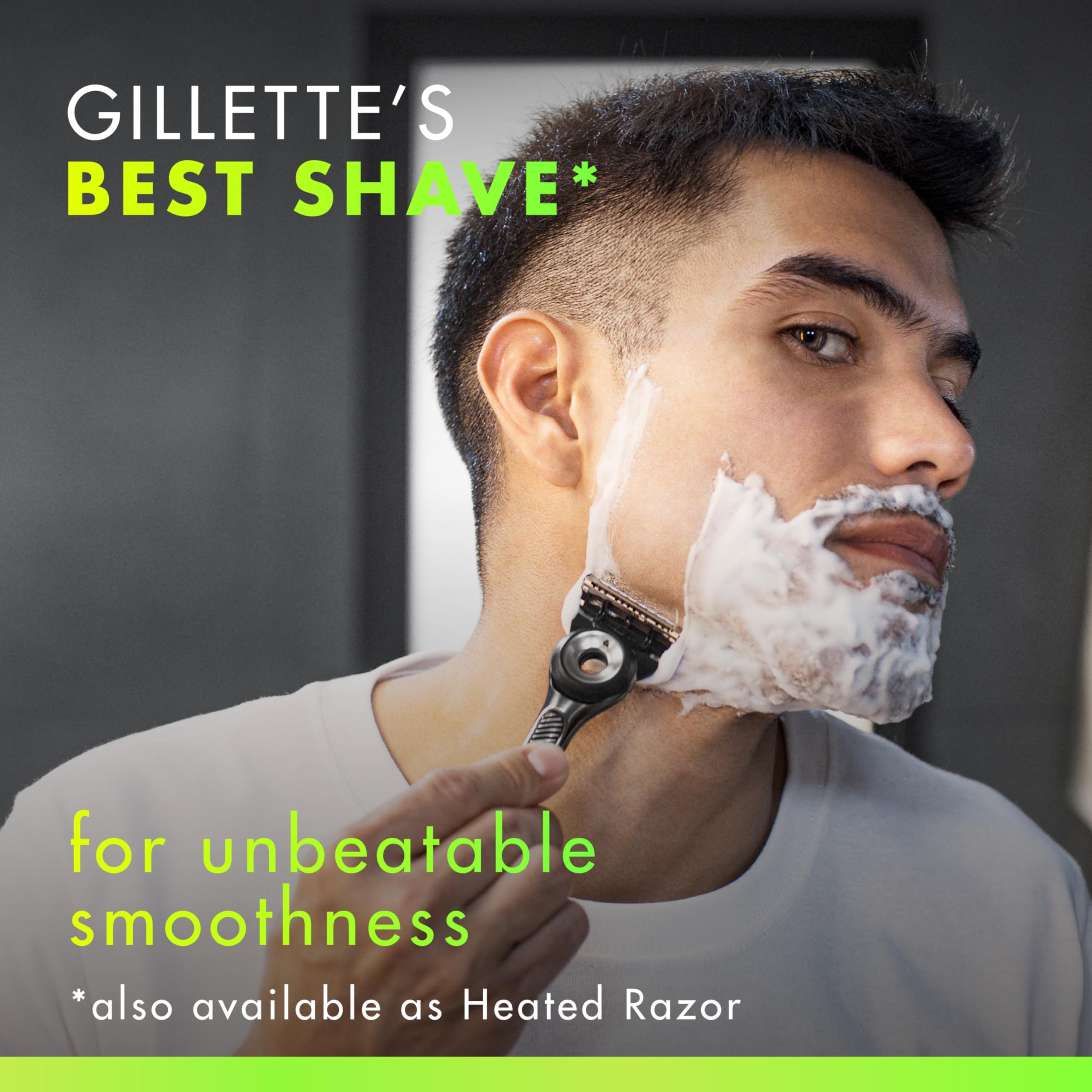Gillette EverGlide Lubrastrip detail offering smooth glide and comfort