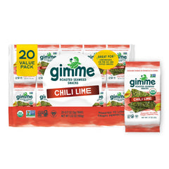 gimMe imagen frontal del paquete Chili Lime mostrando diseño y cantidad 20