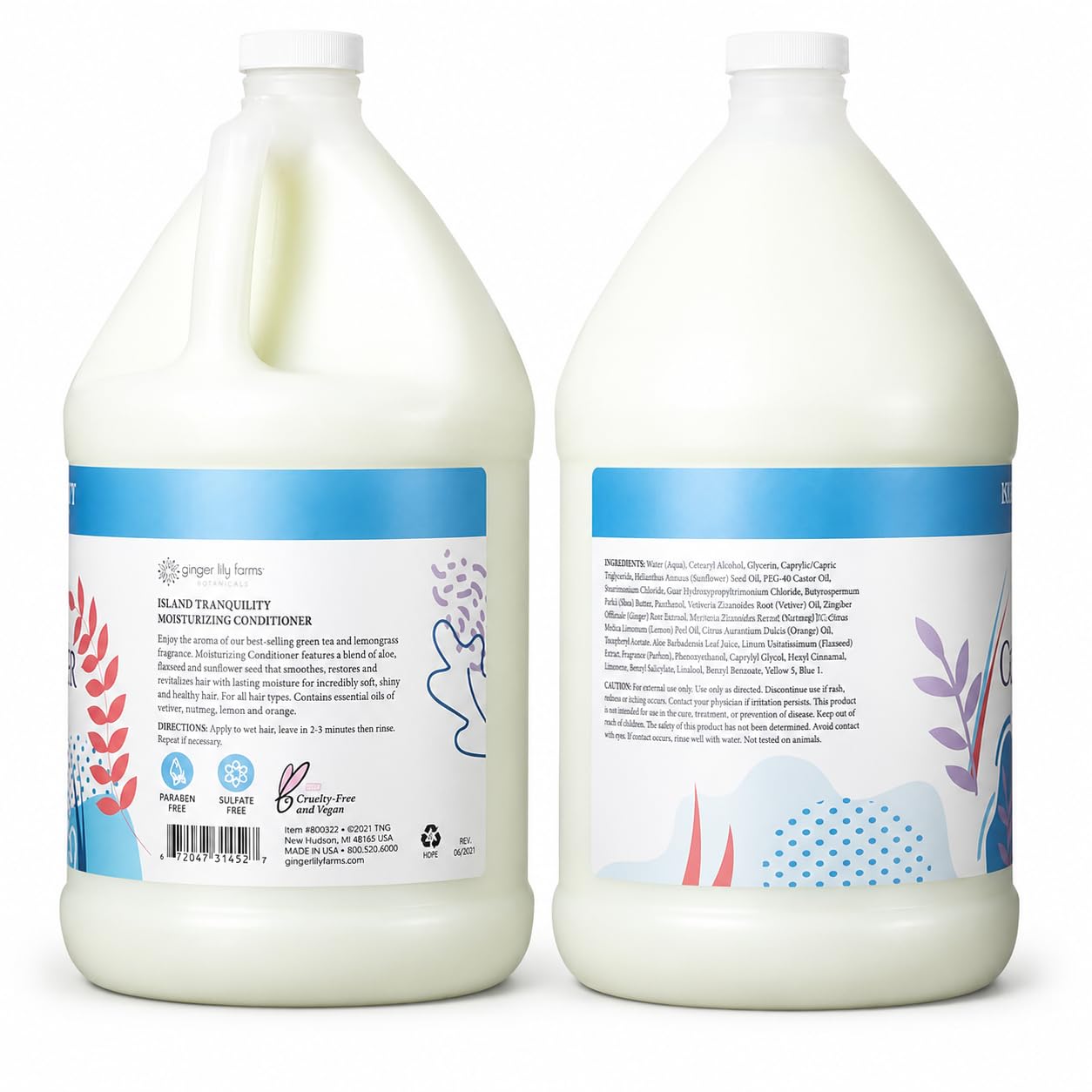 Ginger Lily Farms textura cremosa del acondicionador para hidratación ligera