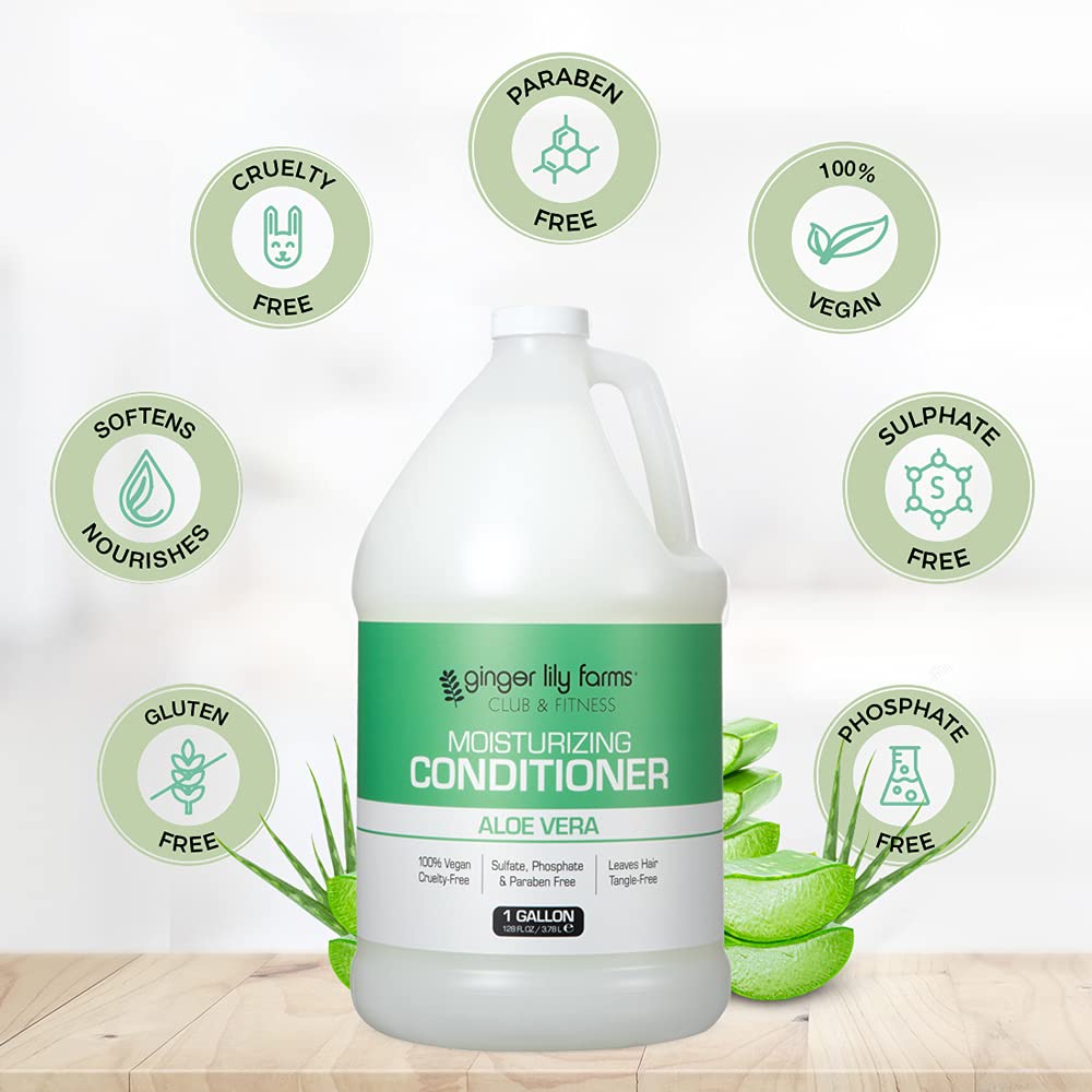 Ginger Lily Farms conditioner in shower dispenser for commercial use convenience