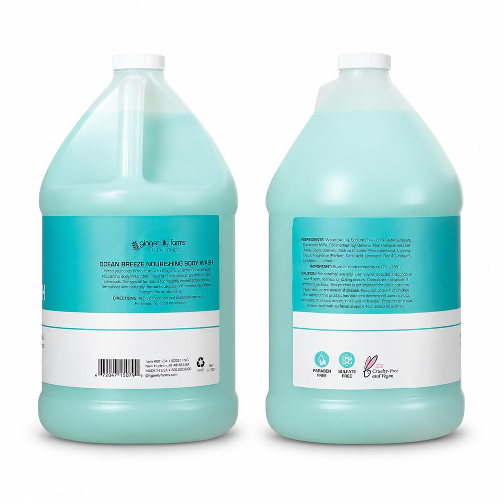 Ginger Lily Farms espuma cremosa que limpia profundamente y suaviza la piel