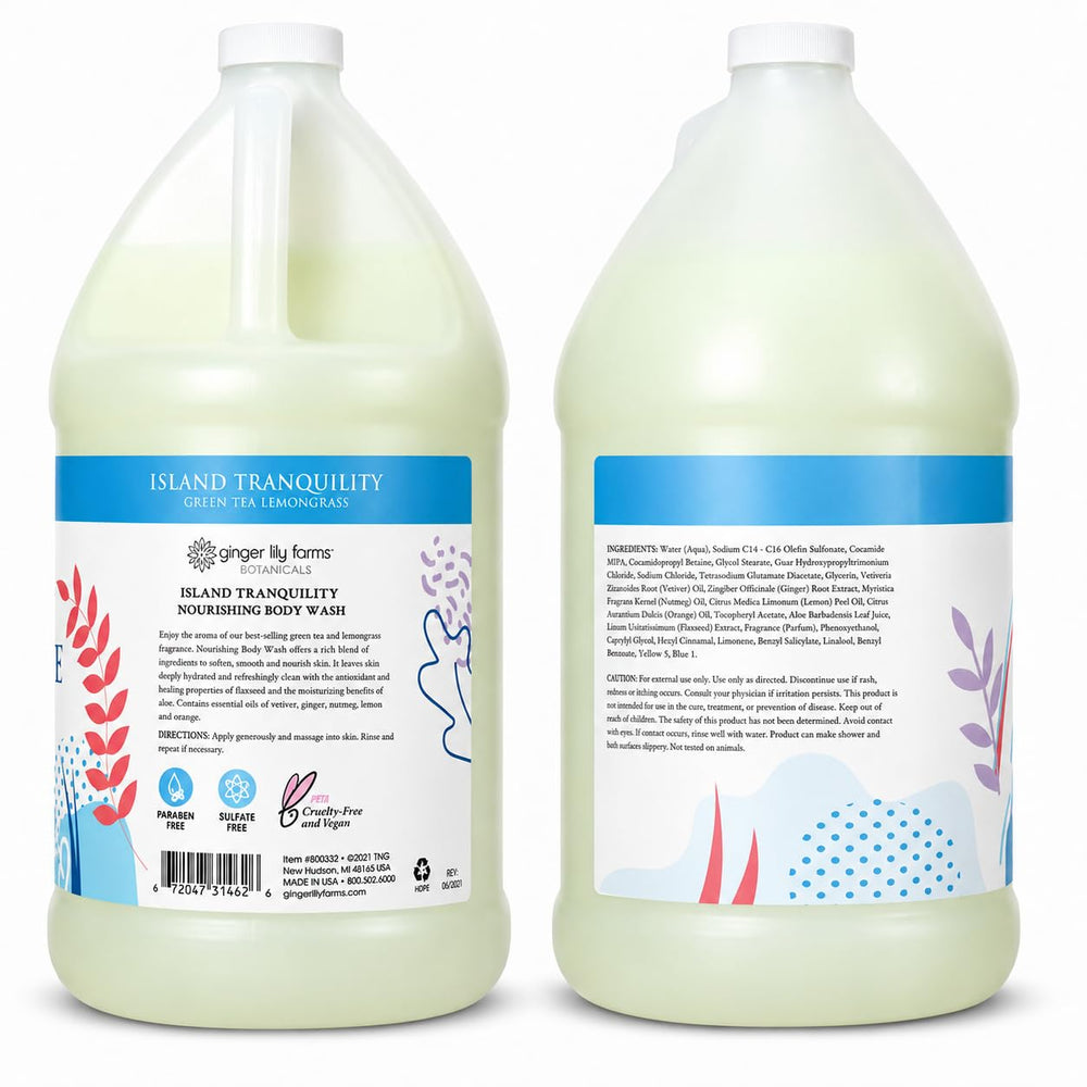 Ginger Lily Farms textura de espuma cremosa mostrando limpieza y suavidad
