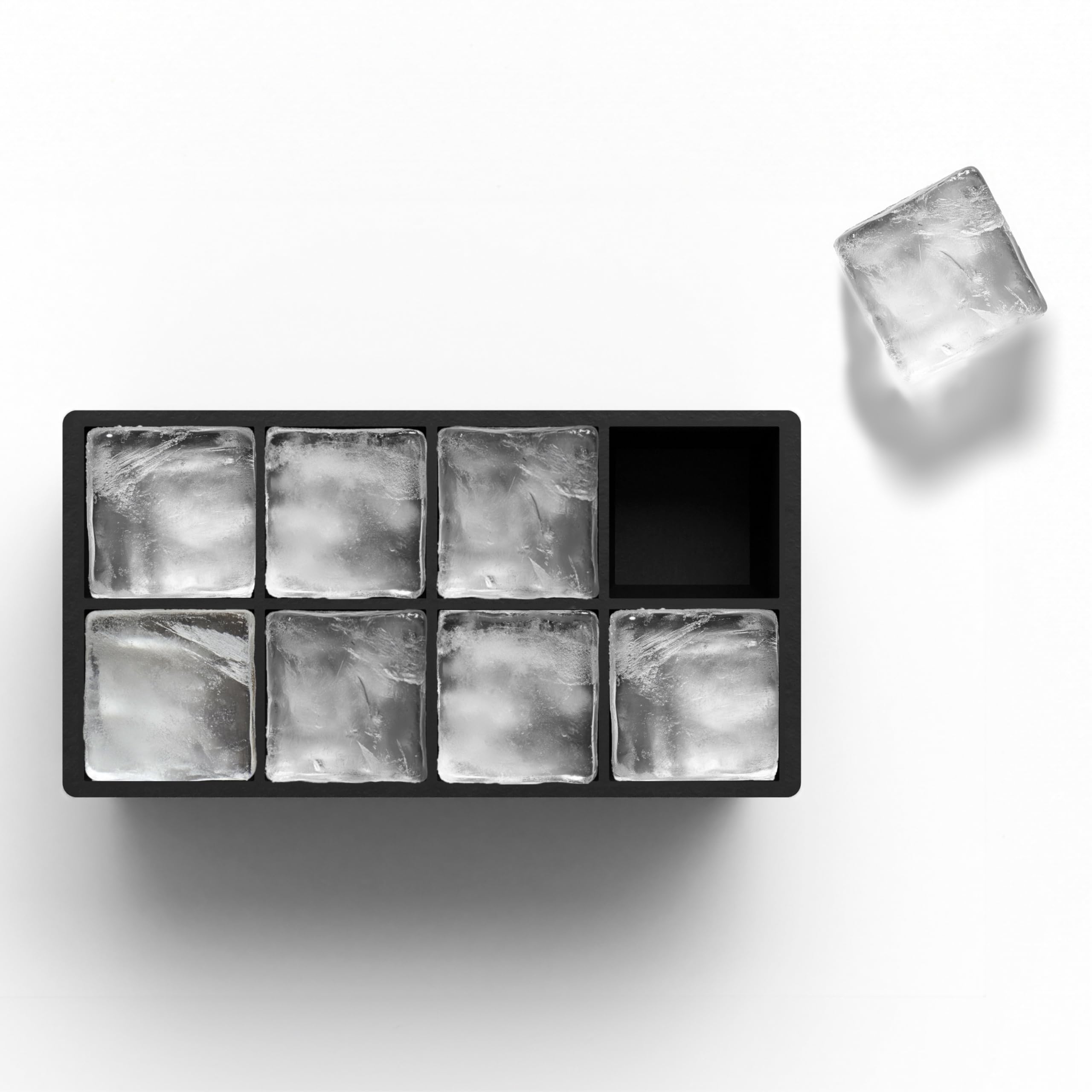 glacio detalle de silicona flexible que facilita la extracción rápida y segura de cubos