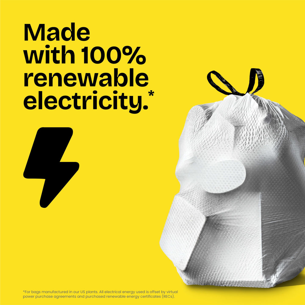 Glad comparación de tamaño 20 gal para referencia de capacidad