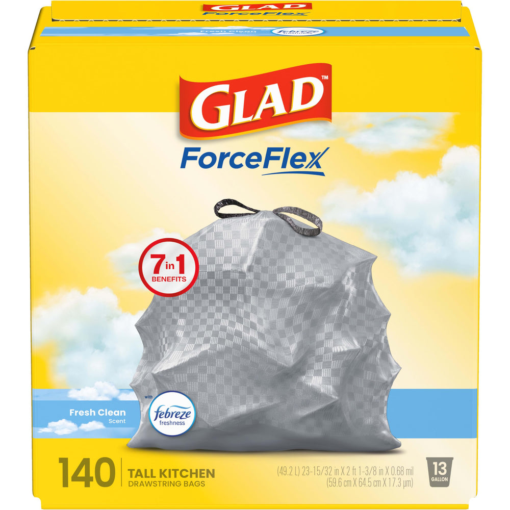 Glad vista del empaque frontal mostrando cantidad y beneficio de resistencia