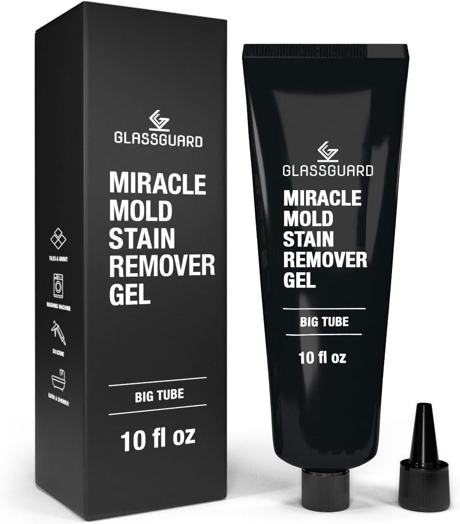 GlassGuard envase frontal mostrando 300 ml y aplicación fácil