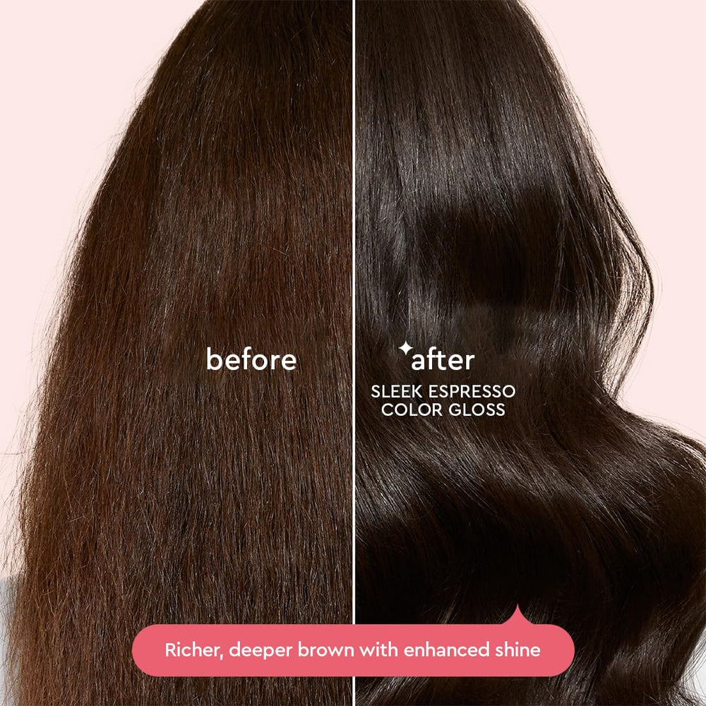 glaze Supergloss detalle de etiqueta con ingredientes y propiedades limpias
