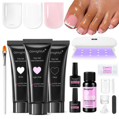 GlimightyX vista frontal del embalaje con kit completo y beneficios