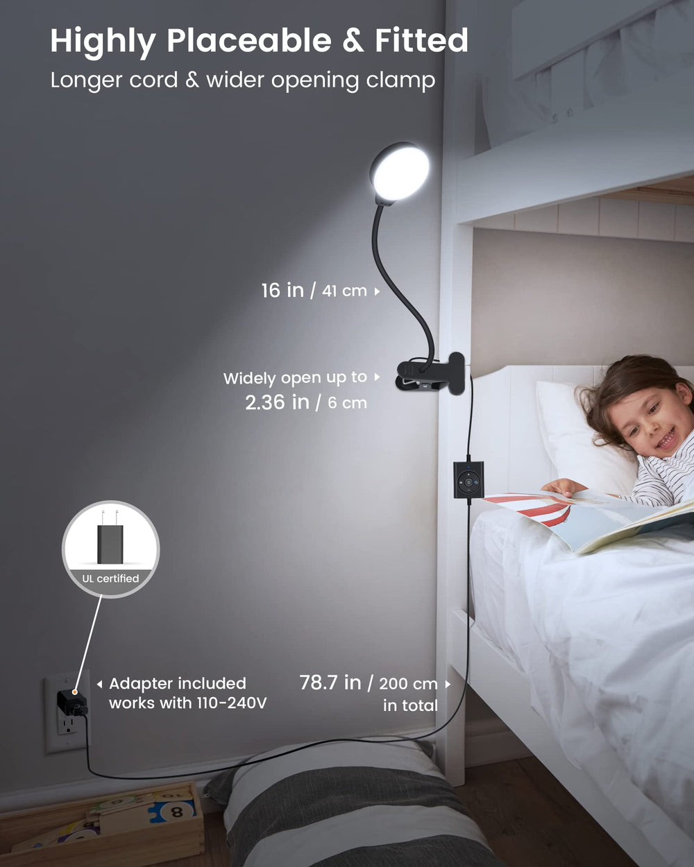 Glocusent contenido del paquete con adaptador y manual incluido