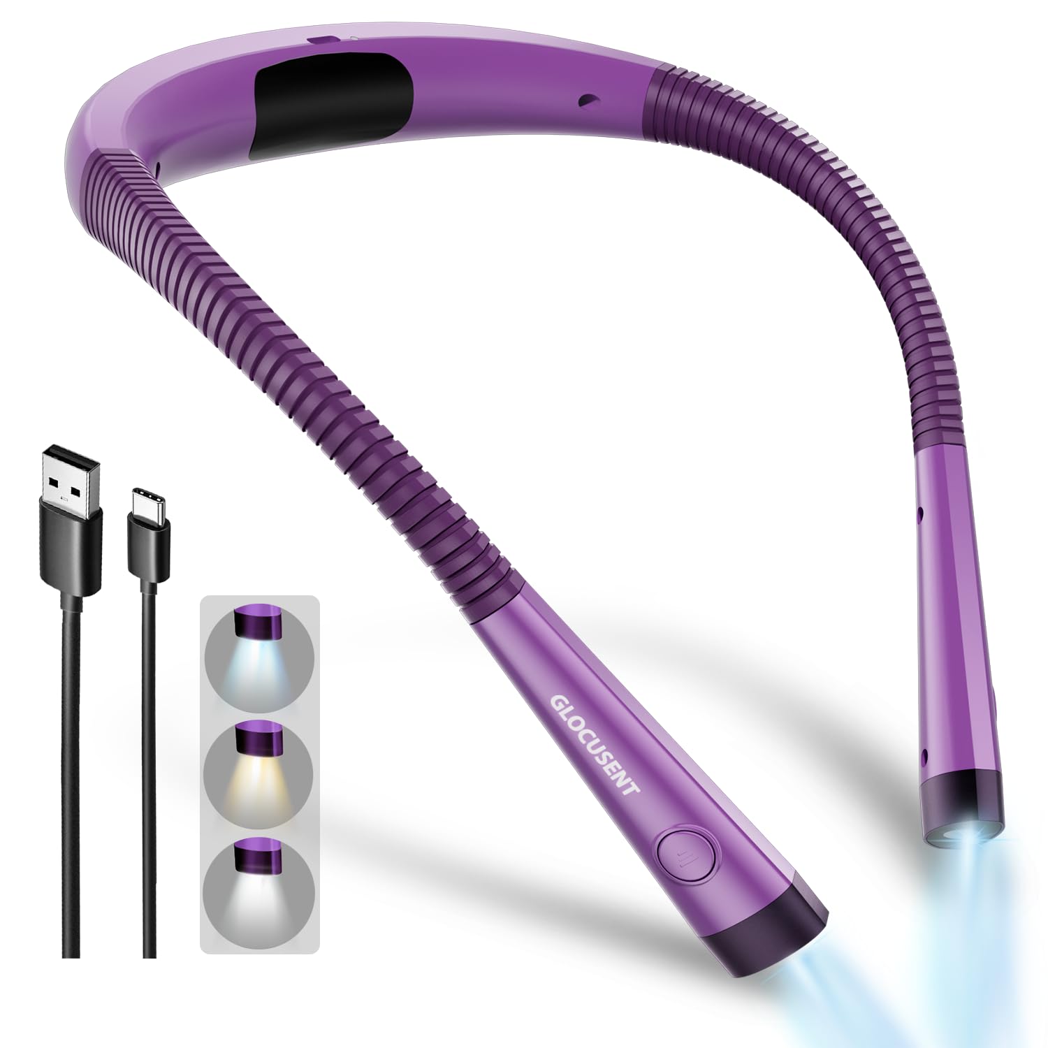 Glocusent used during knitting to show bright focused light for precise craftwork