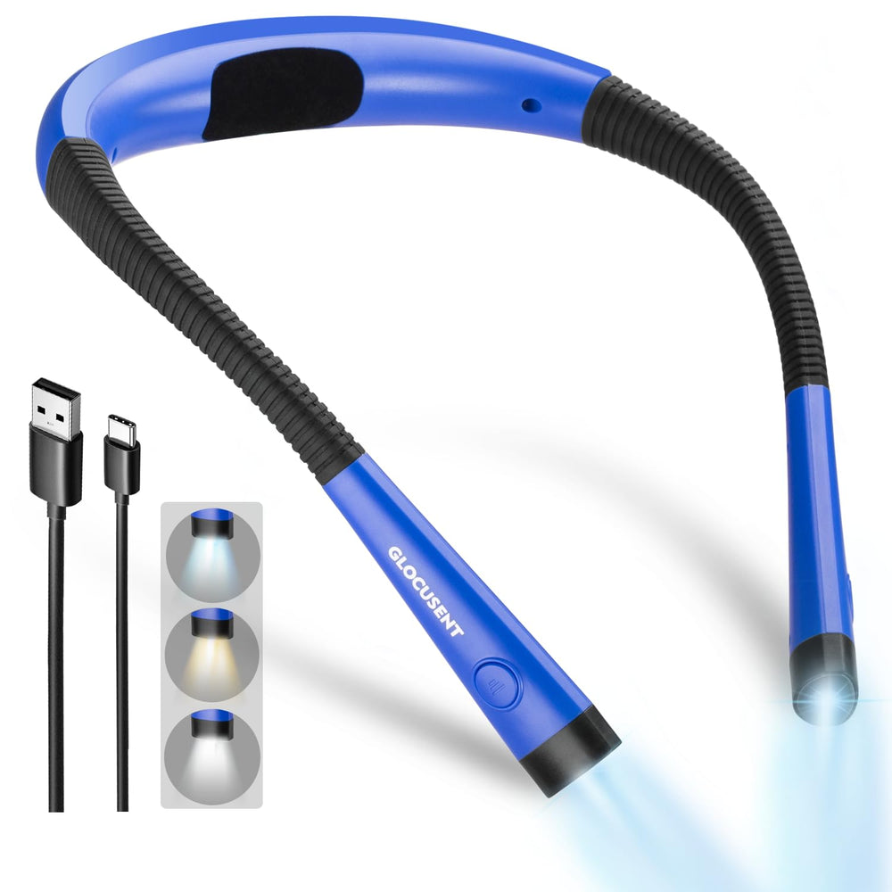 Glocusent product packaging with accessories, includes cable manual and bookmark