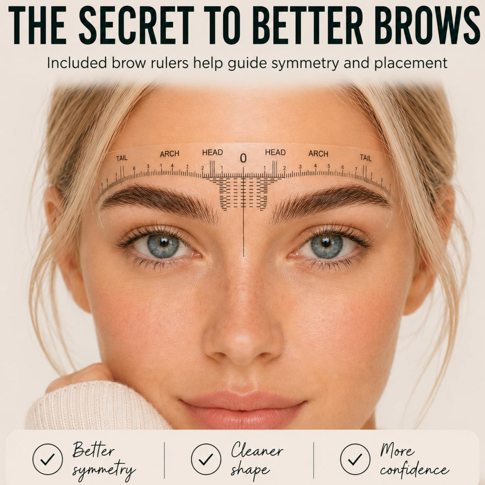Glow Spell comparación antes y después con cejas más llenas
