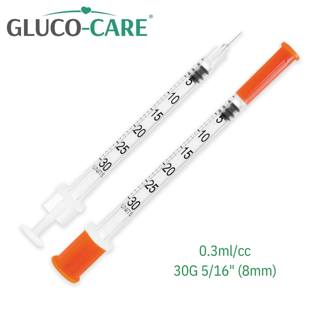 GLUCO-CARE primer plano del émbolo suave para dosificación controlada