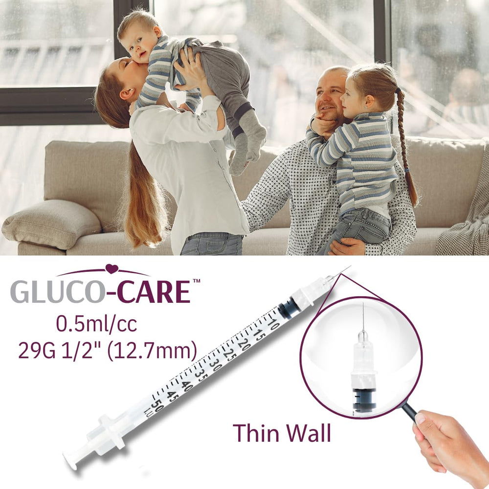 GLUCO-CARE escala visible frente a fondo para evitar errores de lectura