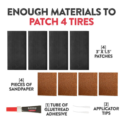 GlueTread aplicado en ATV demostrando reparación rápida
