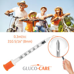 GLUCO-CARE émbolo suave y sellado hermético para evitar fugas