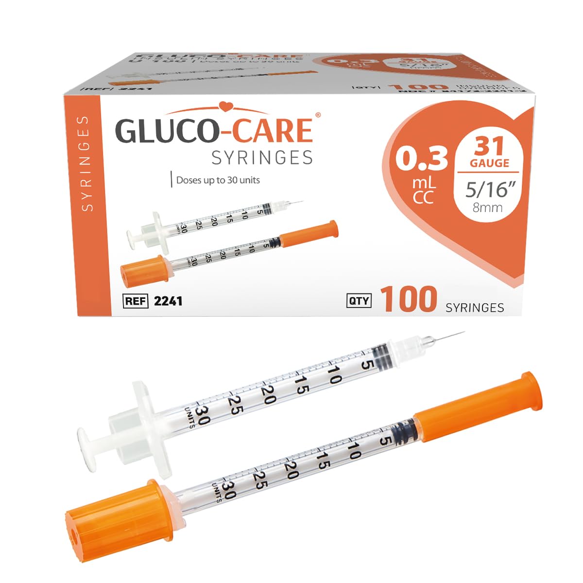GLUCO-CARE frente del empaque mostrando 100 unidades y presentación