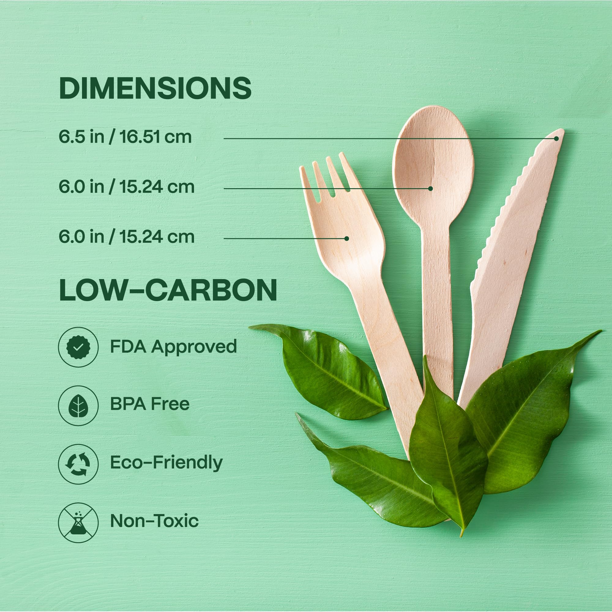 GO GO GREEN utensils held in hand to show scale for portion control and easy use