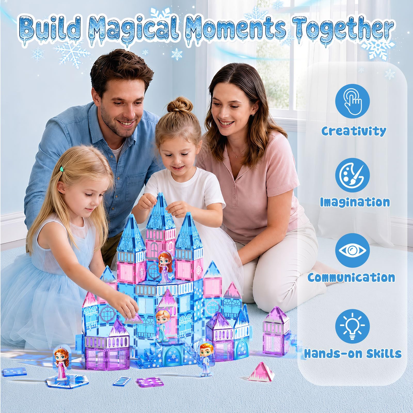 GobiDex child building in action showing easy magnetic snaps for independent play