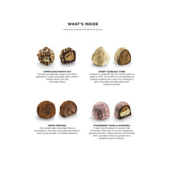 Godiva detalle de acabado dorado en la caja que resalta lujo