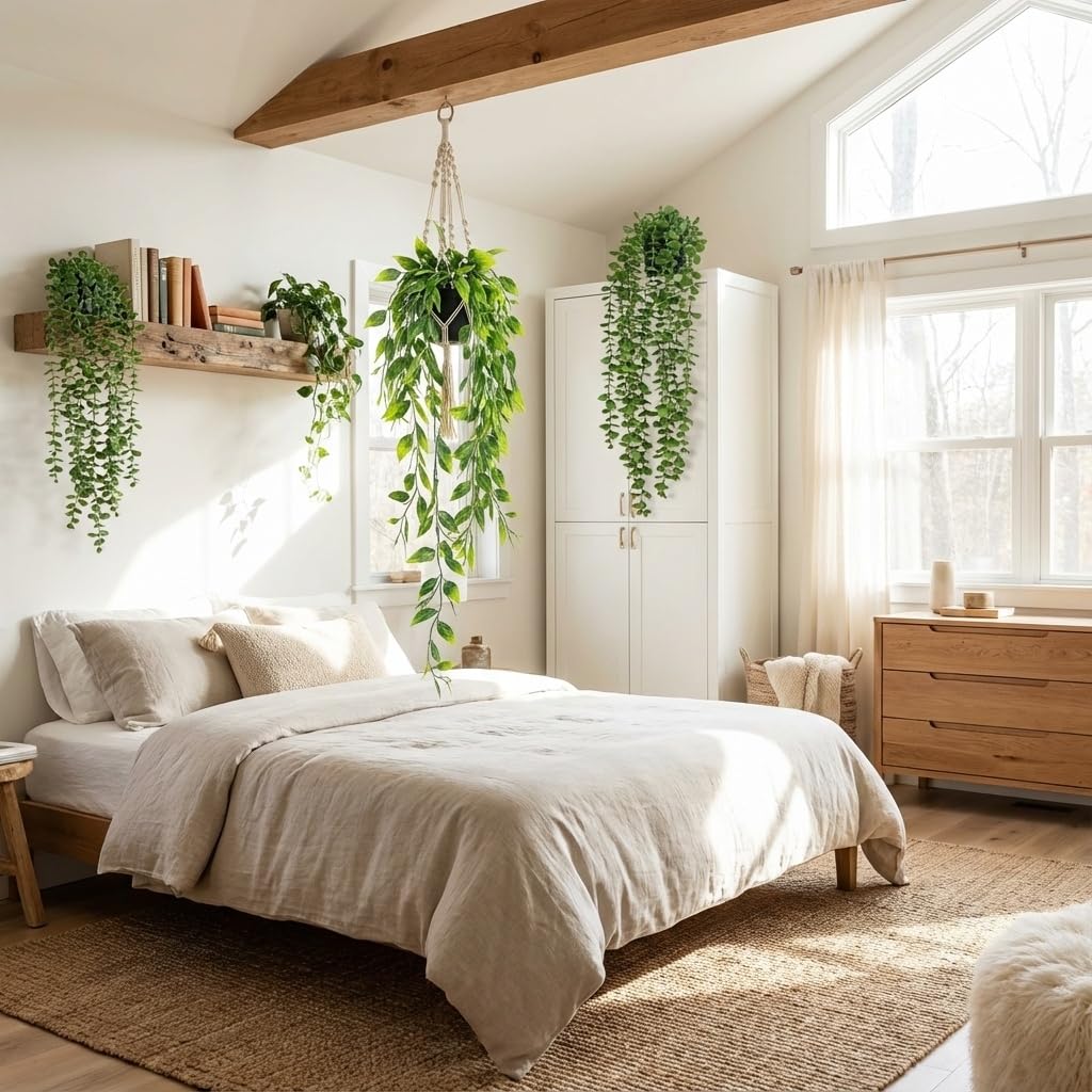 GOEJGSDJ hiedra colgante realista ideal para decorar paredes