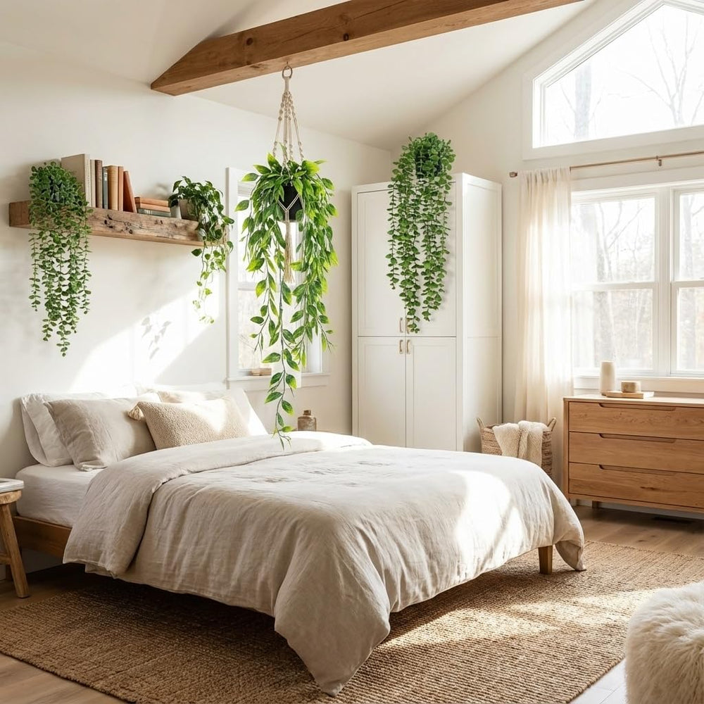 GOEJGSDJ hiedra colgante realista ideal para decorar paredes
