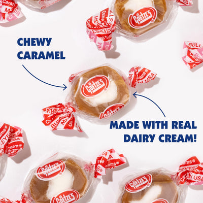 Goetze's individually wrapped caramel creams ready for serving convenience