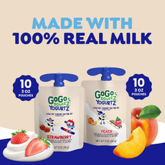 GoGo SqueeZ textura del yogurt en pouch destacando cremosidad